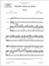 Violons Dans le Soir - SAINT-SAËNS - Partition - Violon
